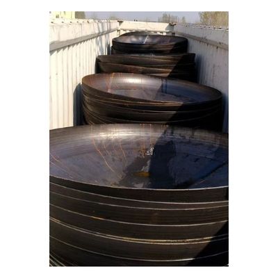 Cabeza de tanque elíptica de acero carbono con conexión soldada con soporte OBM para necesidades personalizadas