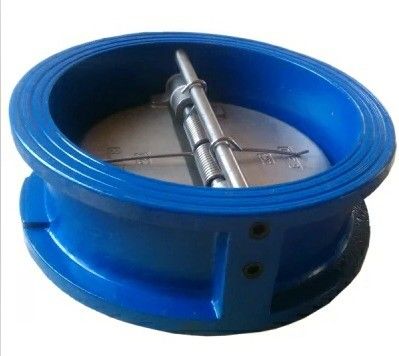Válvula de verificación de doble placa de acero inoxidable/hierro fundido/acero fundido con estructura de diafragma