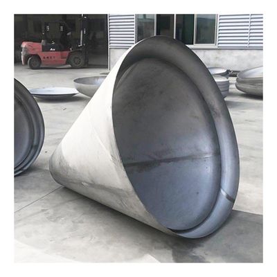 Conexión de soldadura igual 304 de acero inoxidable cabeza cónica cono final de plato cabezas de tanque para el tanque