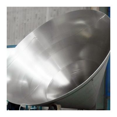 Conexión de soldadura igual 304 de acero inoxidable cabeza cónica cono final de plato cabezas de tanque para el tanque
