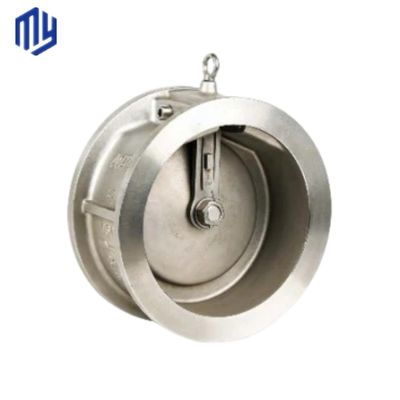 Válvula de control de balanceo de placas únicas de elevación de obleas de acero inoxidable manual Pn25 DN 50 para válvula de drenaje