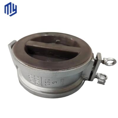 Válvula de control de doble placa de acero inoxidable de temperatura normal con los requisitos del cliente