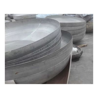 Conexión de soldadura Círculo de cabeza de código recipiente plateado cabeza y extremo torisféricos semisféricos