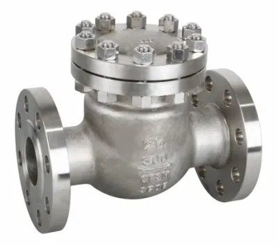 4 pulgadas CF8 WCB de acero carbono Flange Swing Check Valve Certificado completo y manual