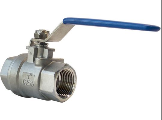Válvula de bolas de NPT/BSP DN15 con rosca de perforación completa para aplicaciones industriales/sanitarias de acero
