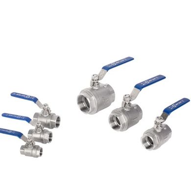 Válvula de bola de acero inoxidable hidráulico 1pc 2pc 3pc con hilo BSP y dispositivo de bloqueo ISO
