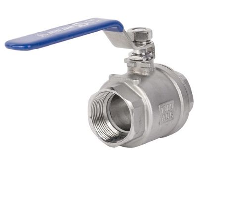 Válvula de bola de acero inoxidable hidráulico 1pc 2pc 3pc con hilo BSP y dispositivo de bloqueo ISO