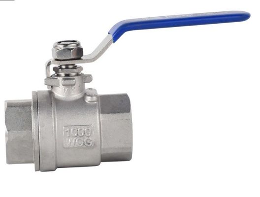 Válvula de bola de acero inoxidable hidráulico 1pc 2pc 3pc con hilo BSP y dispositivo de bloqueo ISO
