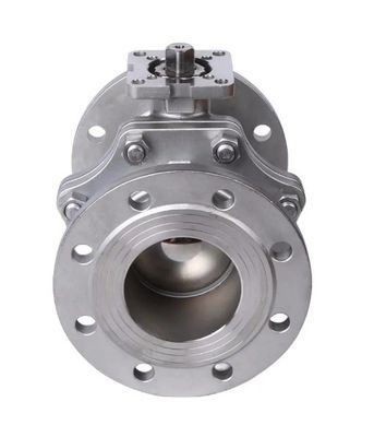 El gas de petróleo API6d de acero inoxidable, el gusano, el engranaje, la brida, el trunnion, la válvula de bola montada, clase 600