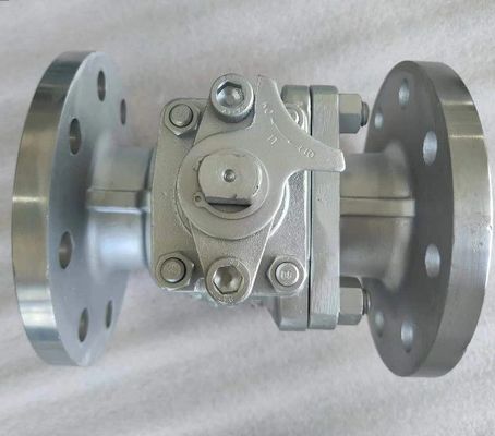 Válvula de bola de brida de acero inoxidable de tamaño de puerto OEM con ISO5211 High Pad CF8 CF8m F304/F316