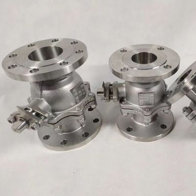 Pn16 DN65 CF8 válvula de bolas de brida de acero inoxidable con soporte de servicio postventa