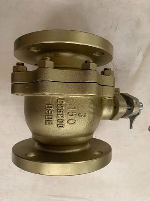 150 ASME B16.5 Wcb válvula de bola flotante de carbono fundido CF8 CF8m de bronce de acero inoxidable