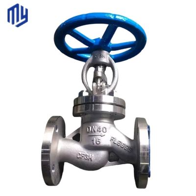 Válvulas globulares de acero inoxidable de fundición/forja/forja fiables y duraderas con sello de agujeros