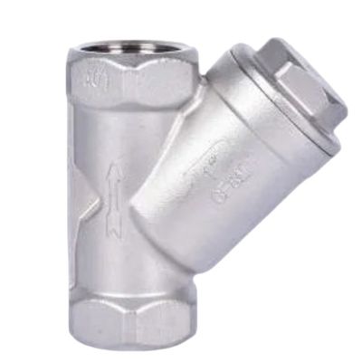 Válvula de filtro de hierro fundido de acero inoxidable Y de alta temperatura para el control de flujo sin costuras