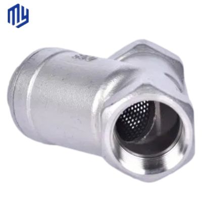 Válvula de filtro de hierro fundido de acero inoxidable Y de alta temperatura para el control de flujo sin costuras