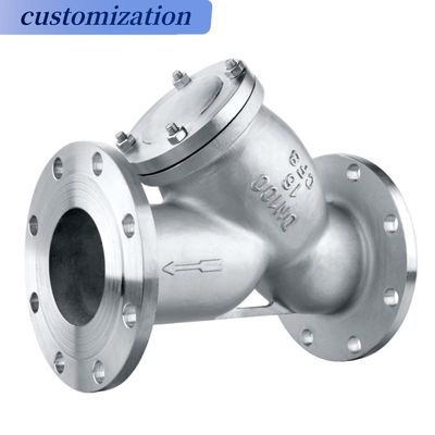 OEM soportado de acero inoxidable malla Pn16 Din hierro fundido Y tipo de filtro para medios de gas