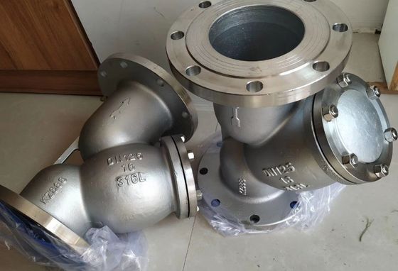 Desagüe suave ANSI ASTM de acero inoxidable Y colador con soporte de servicio postventa