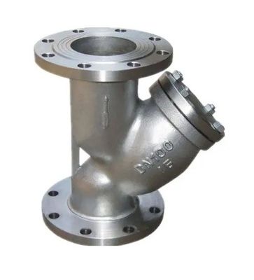 DI Material del cuerpo de acero inoxidable CF8 / CF8M PN16 Flanqueado Y Estirador con soporte