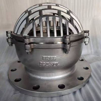 Estructura de parada de la brida extremo dúctil Accesorio de hierro fundido válvula de succión de pie para el rendimiento