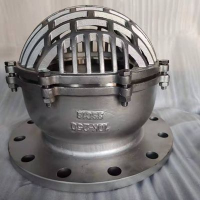 Apoyo personalizado OBM mayoristas DN450 CF8M válvula de pie de brida inferior de acero inoxidable
