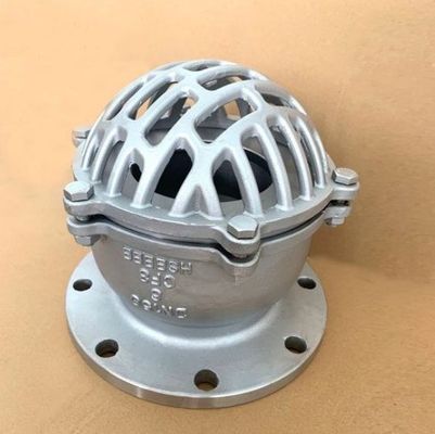 Apoyo personalizado OBM mayoristas DN450 CF8M válvula de pie de brida inferior de acero inoxidable