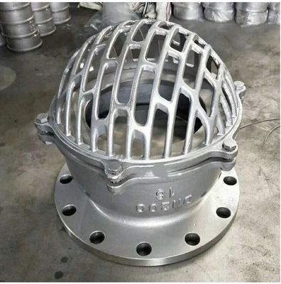 Válvula de pie de la bomba de agua de hierro fundido con acero inoxidable 304 Mush PN10 PN16 ANSI y soporte