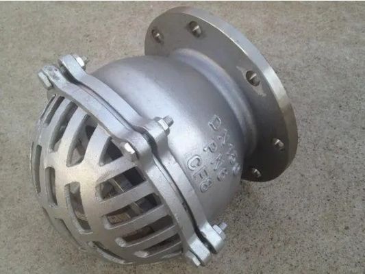 Funcionamiento y soporte fiables de la válvula de pie de extremo de flexión de hierro fundido para uso naval