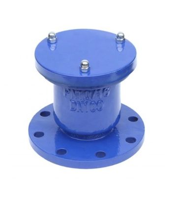 Válvula de liberación de aire de orificio único ISO/DIN/BS para agua de hierro fundido flexible con flancos Pn16