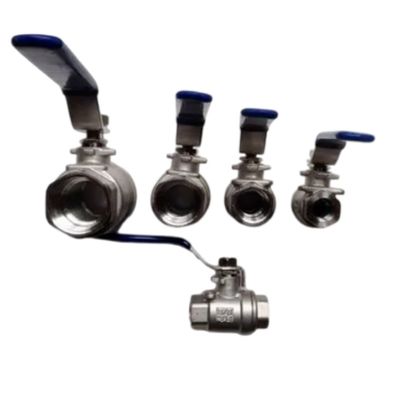 Válvula de bola flotante de acero inoxidable de carbono 2PC Pn16 para gas, agua y petróleo industrial