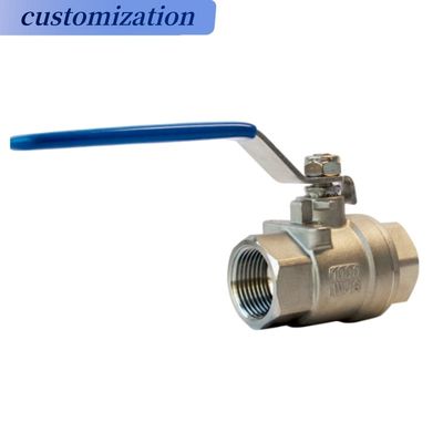 Válvula de bola flotante de acero inoxidable de carbono 2PC Pn16 para gas, agua y petróleo industrial