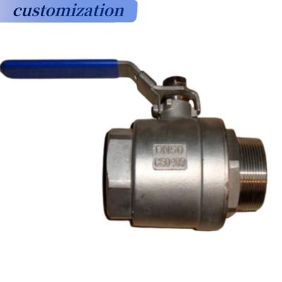 Válvula de bola flotante de acero inoxidable de carbono 2PC Pn16 para gas, agua y petróleo industrial