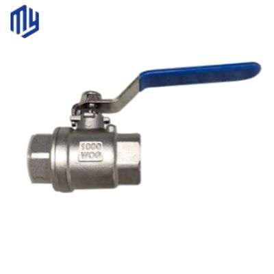 Pad de montaje de alta 2PCS válvula de bola de acero inoxidable de alta presión para gas