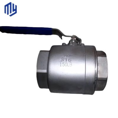 Pad de montaje de alta 2PCS válvula de bola de acero inoxidable de alta presión para gas
