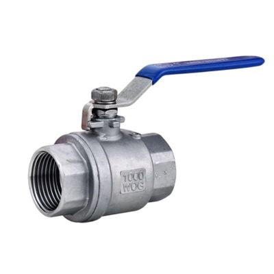 Válvula de bola de acero inoxidable 2PC para medios de temperatura normal en aplicaciones industriales