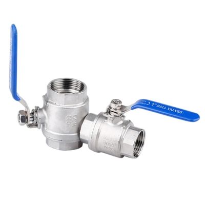 Verifique la estructura de la válvula de bola de trunnion de acero al carbono 2PC con diseño seguro contra incendios