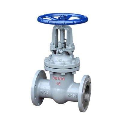 Válvula de puerta de acero inoxidable estándar de la industria 4in-150LB CF3M con rueda de mano con tallo abierto