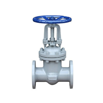 Válvula de puerta de acero inoxidable estándar de la industria 4in-150LB CF3M con rueda de mano con tallo abierto