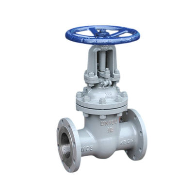 Válvula de puerta de acero inoxidable estándar de la industria 4in-150LB CF3M con rueda de mano con tallo abierto