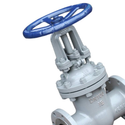 Válvula de puerta de acero inoxidable estándar de la industria 4in-150LB CF3M con rueda de mano con tallo abierto