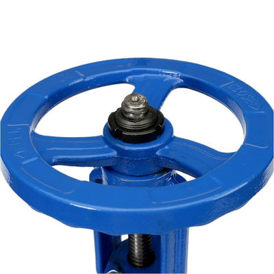 Válvula de puerta de sellado suave elástica manual de hierro dúctil DN50 100 150 para medios de agua