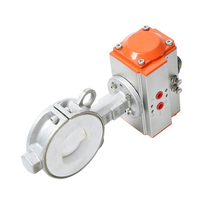Medios de agua EPDM sello PTFE fuerte resistente a ácidos y álcalis Wafer Butterfly Valve